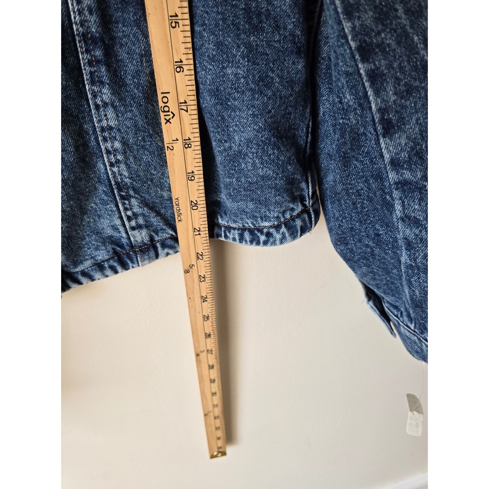 Free People High Dive Denim Trucker Jacket Medium Wash Blue Women M NWT - Picture 7 of 8